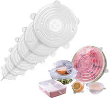 Load image into Gallery viewer, EcoFlex™ - 6 Pieces - Silicone Stretch Lids
