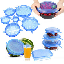 Load image into Gallery viewer, EcoFlex™ - 6 Pieces - Silicone Stretch Lids
